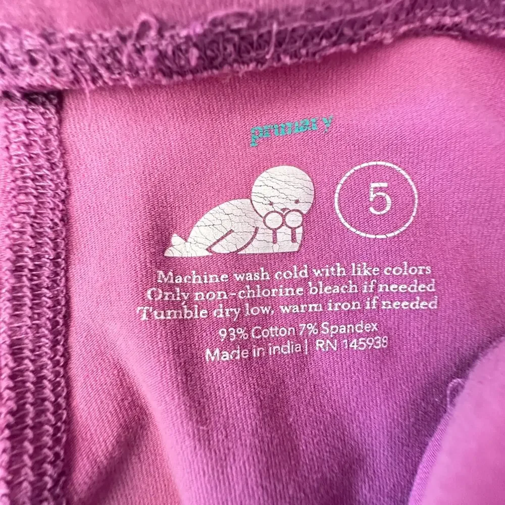 Primary Pink /Purple Leggings GUC 5